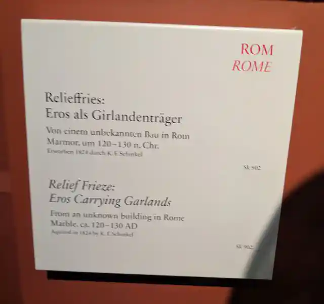 Relief Frieze, Eros Carrying Garlands, Pergamon Museum, Museum Island, Berlin